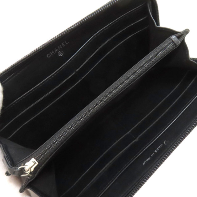 CHANEL シャネル ココマーク 長財布 ブラック レディース ブランド CHANEL シャネル ココマーク 長財布 マトラッセ レザー ブラック