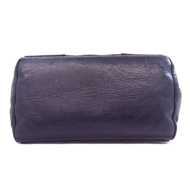 バレンシアガ ハンドバッグ ネイビーカバス