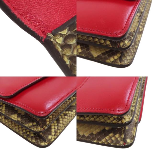 CELINE セリーヌ パイソン ショルダーバッグ レザー/パイソン