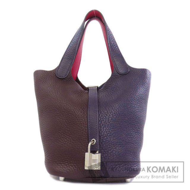 超希少！☆刻印！エルメス カバックエラン パープル 2wayハンドバック