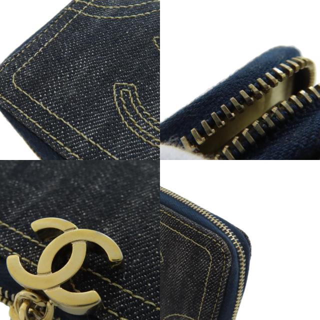 CHANEL シャネル ココマーク ステッチ ゴールド金具 コインケース  
