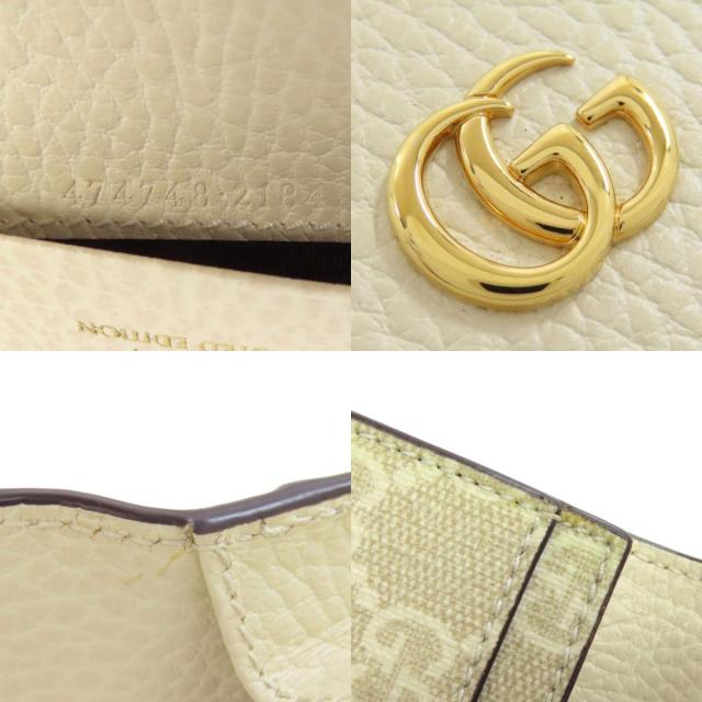 GUCCI グッチ 474748 ダブルG GG カードケース カーフ/PVC レディース