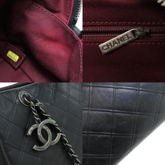 【美品】CHANEL ココマーク チェーンハンドバッグ【シルバー金具】 CHANEL シャネル チェーンバッグ マトラッセ ココマーク