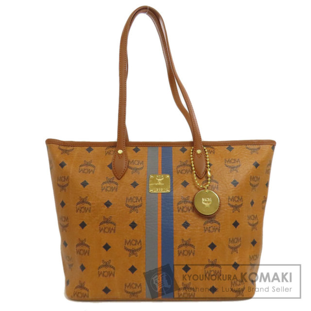 MCM ロゴ　トートバッグ MCM エムシーエム ロゴ トートバッグ PVC レディース [中古
