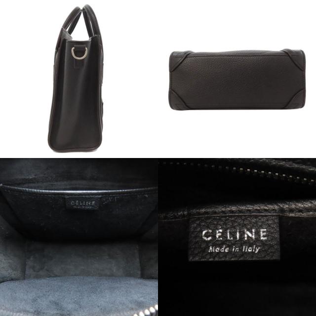 CELINE セリーヌ ラゲージナノ 2WAY ハンドバッグ レザー