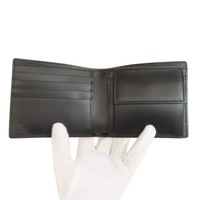 GUCCI グッチ 408826 GGシグネチャー シマ シェリーライン 二つ折り  
