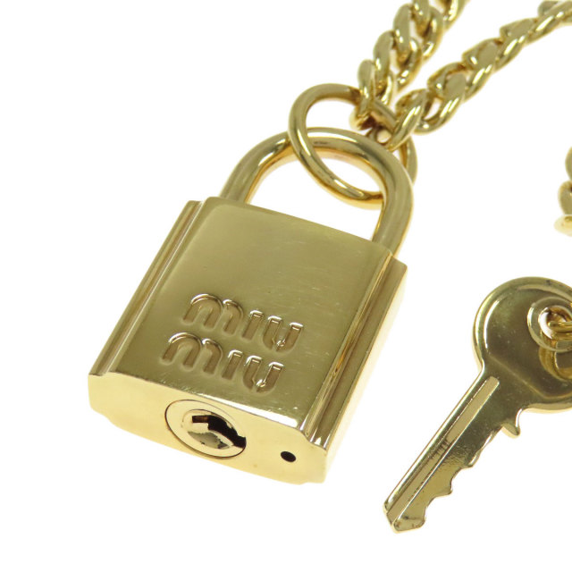 MIUMIU ミュウミュウ バッグチャーム 鍵 カデナモチーフ キーホルダー