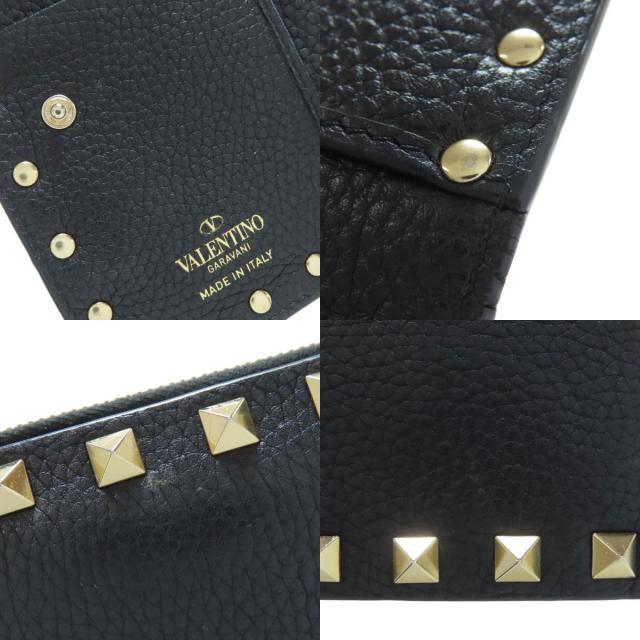 VALENTINO GARAVANI スタッズ 二つ折り財布（小銭入れあり） レザー