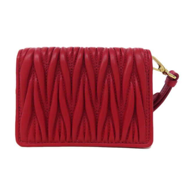 MIUMIU ミュウミュウ マテラッセ カードケース レザー レディース  