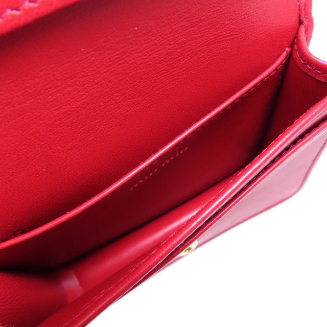 MIUMIU ミュウミュウ マテラッセ カードケース レザー レディース  