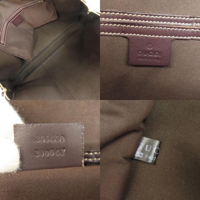 GUCCI グッチ 201480 GGスプリーム ビジネスバッグ PVC メンズ