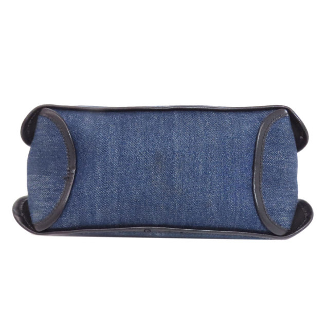 GIVENCHY ジバンシー ロゴ ハンドバッグ デニム レディース [中古