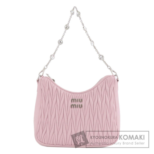 miumiu ハンドバック 楽天市場】ミュウミュウ miumiu バイカー ハンドバッグ