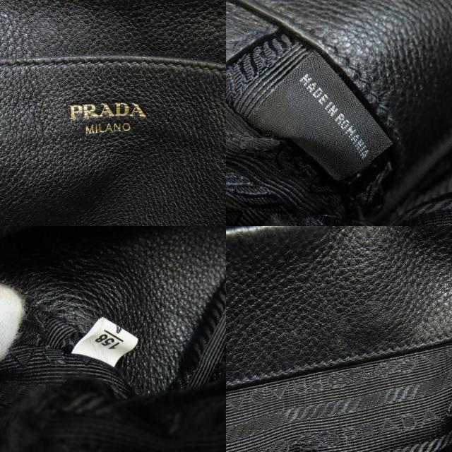 小物 PRADA ブラック マネークリップ付サフィアーノトライアングル 財布 | PRADA