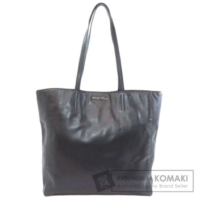 MIUMIUトートバッグ すぐ届く】 MIU MIU ミュウミュウ レザー トートバッグ (MiuMiu