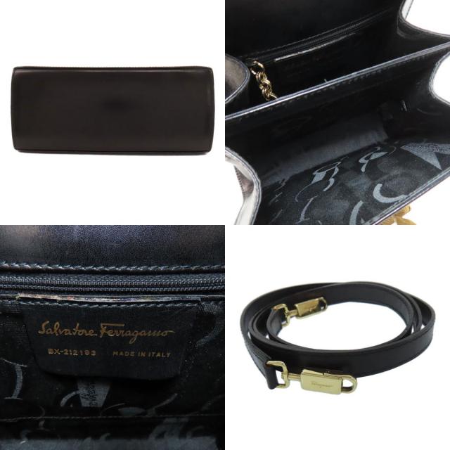 サルヴァトーレフェラガモ ガンチーニ ハンドバッグ オールレザー 金具 Salvatore Ferragamo サルヴァトーレフェラガモ ガンチーニ金具