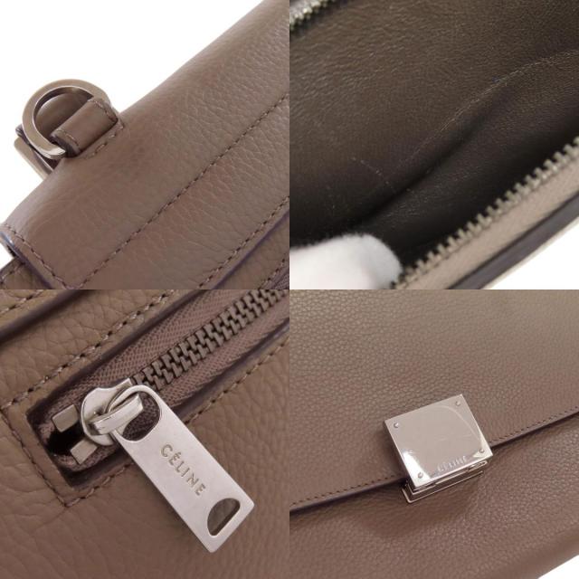 セリーヌ トラペーズ ハンドバッグ レザー 麻 CELINE セリーヌ トラペーズ 2WAY ハンドバッグ レザー