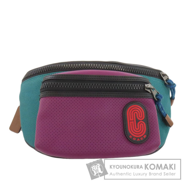 COACH コーチ 89907 ロゴ ボディバッグ レザー レディース [中古