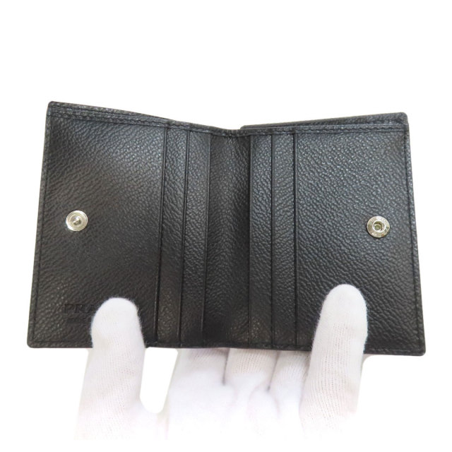 PRADA プラダ ロゴ カードケース レザー レディース [中古] ブランド京  