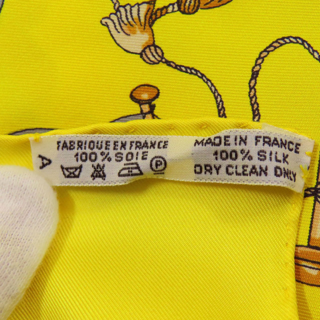 HERMES エルメス カレ90 船旗 スカーフ シルク レディース [中古