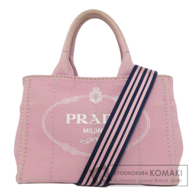PRADA プラダ 1BG439 カナパミニ 2WAY ハンドバッグ キャンバス