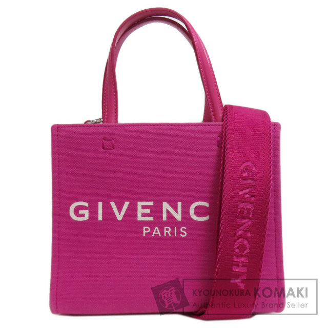 GIVENCHYレザーハンドバッグ(ペールピンク) GIVENCHY ジバンシー ロゴ金具 2WAY ハンドバッグ レザー