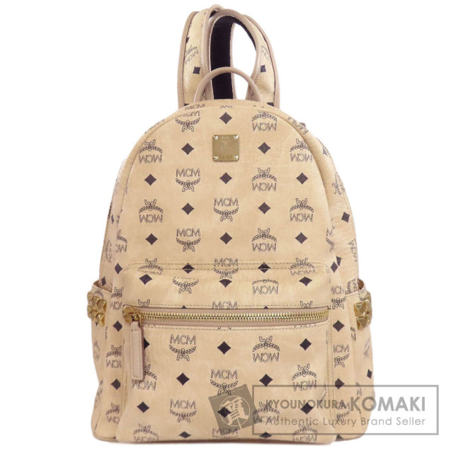 MCM エムシーエム ロゴ リュック・デイパック PVC レディース [中古