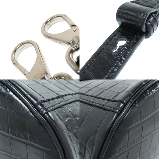トッズ ハンドバッグ 型押 ダブルT 2WAY