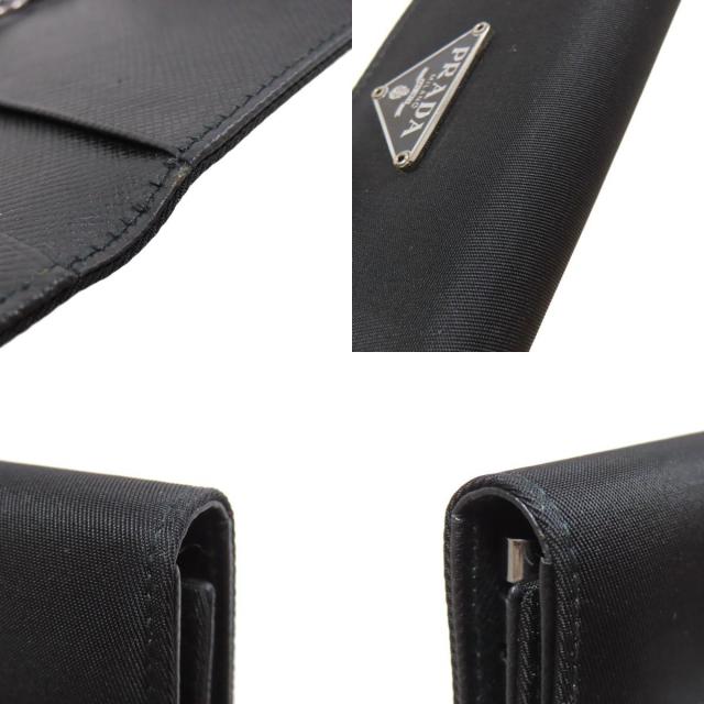 PRADA プラダ ロゴ金具 キーケース ナイロン素材 レディース [中古