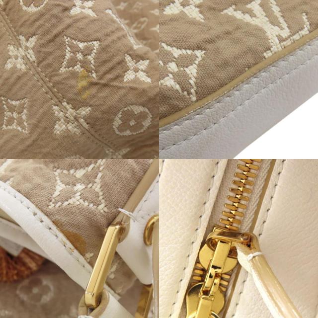 ルイヴィトン LOUIS VUITTON ブザスPM M93499 モノグラム サビア トートバッグ カバン 肩掛け バッグ ショルダーバッグ コットン ベージュ LOUIS VUITTON（ルイ・ヴィトン） M93499 ブザスPM トートバッグ