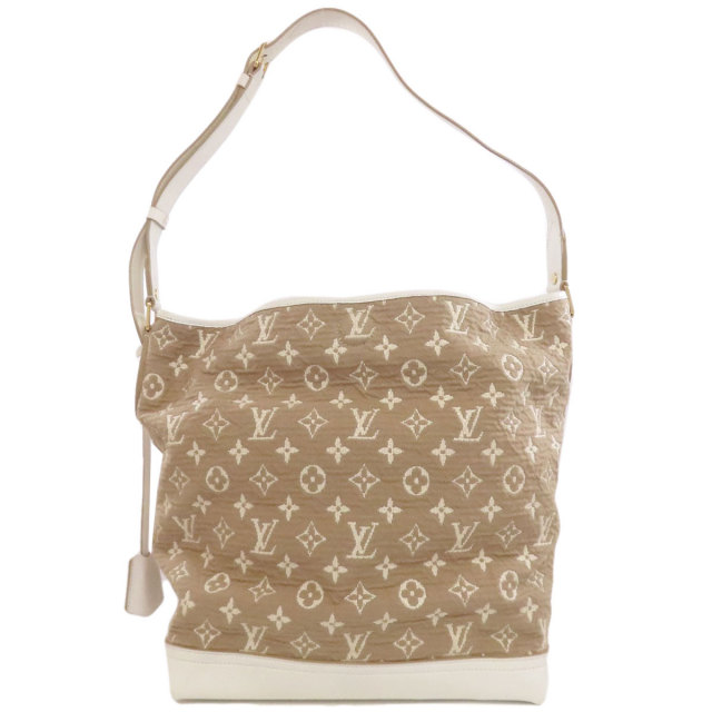 ルイヴィトン LOUIS VUITTON ブザスPM M93499 モノグラム サビア トートバッグ カバン 肩掛け バッグ ショルダーバッグ コットン ベージュ LOUIS VUITTON（ルイ・ヴィトン） M93499 ブザスPM トートバッグ