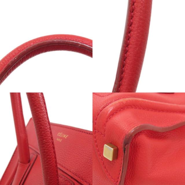 CELINE セリーヌ ラゲージマイクロ ハンドバッグ レザー レディース