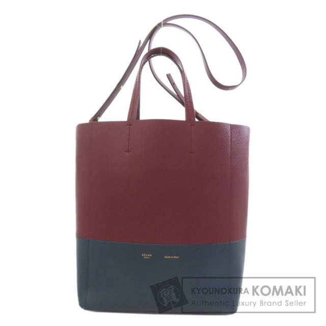 CELINE セリーヌ バーティカルカバ 2WAY トートバッグ カーフ