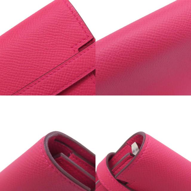HERMES エルメス ケリーウォレット コンパクト ローズエクストリーム  