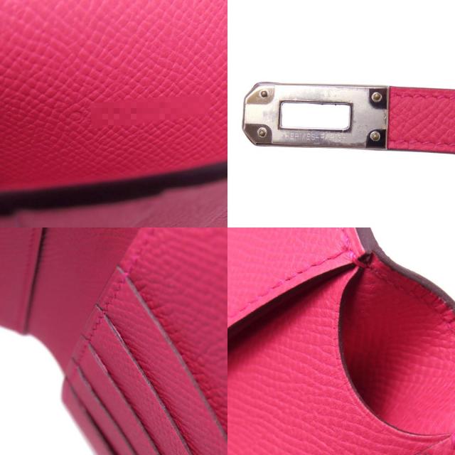 HERMES エルメス ケリーウォレット コンパクト ローズエクストリーム  