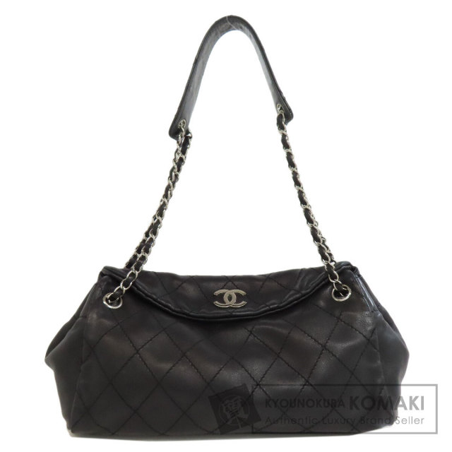 シャネルラムスキン ココマーク チェーンショルダーバッグ シルバー金具 レザー CHANEL シャネル ワンショルダー ココマーク シルバー金具 ショルダー