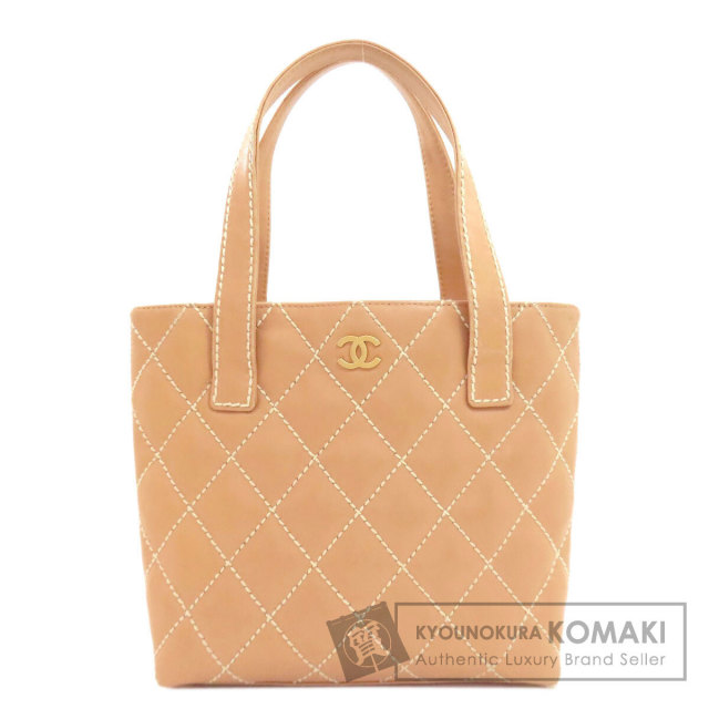 CHANEL シャネル A18126 ワイルドステッチ ゴールド金具 トートバッグ