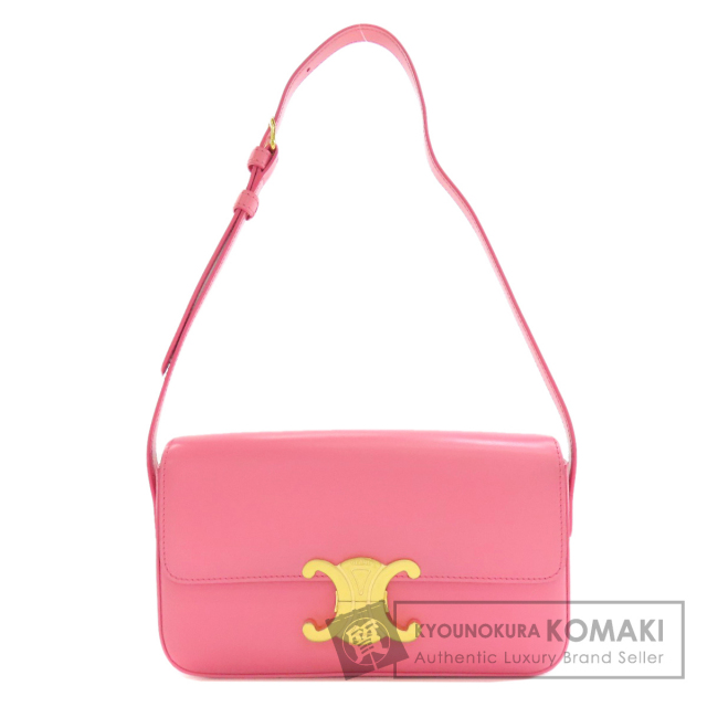 CELINE セリーヌ トリフォルド ショルダーバッグ カーフ レディース