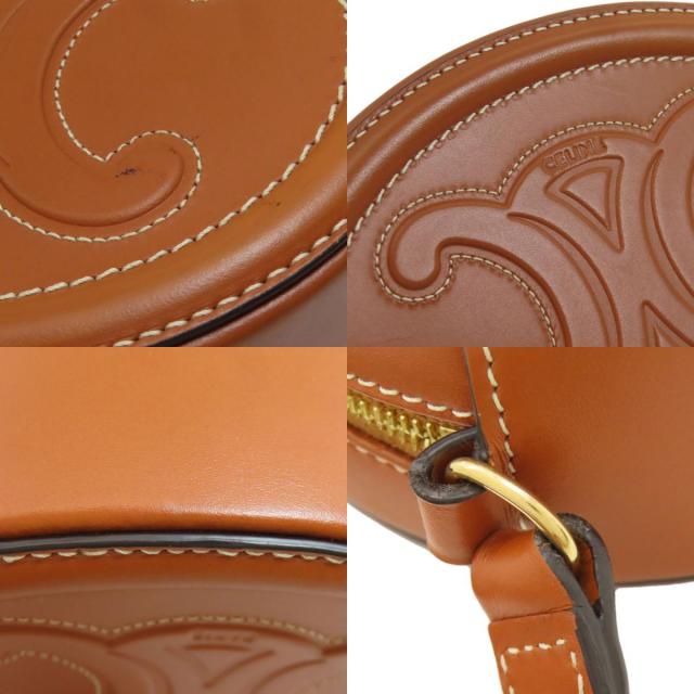 ⭐未使用に近い⭐セリーヌ レザー オーバルパース キュイル トリオンフ ポーチ CELINE セリーヌ オーバルパース キュイル トリオンフ ショルダー