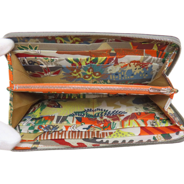 HERMES エルメス アザップシルクイン シルバー金具 長財布（小銭入れ  