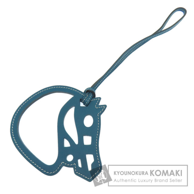 HERMES エルメス パドック シュヴァル キーホルダー レザー レディース  