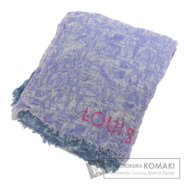 ルイヴィトン スカーフ 総柄 街並み柄
