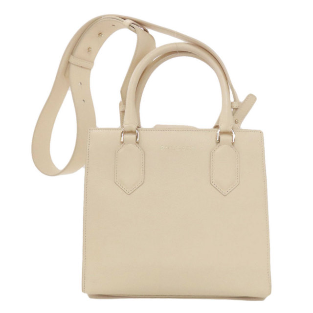 BVLGARI ブルガリ ブルガリ ロゴ 2WAY ハンドバッグ カーフ レディース