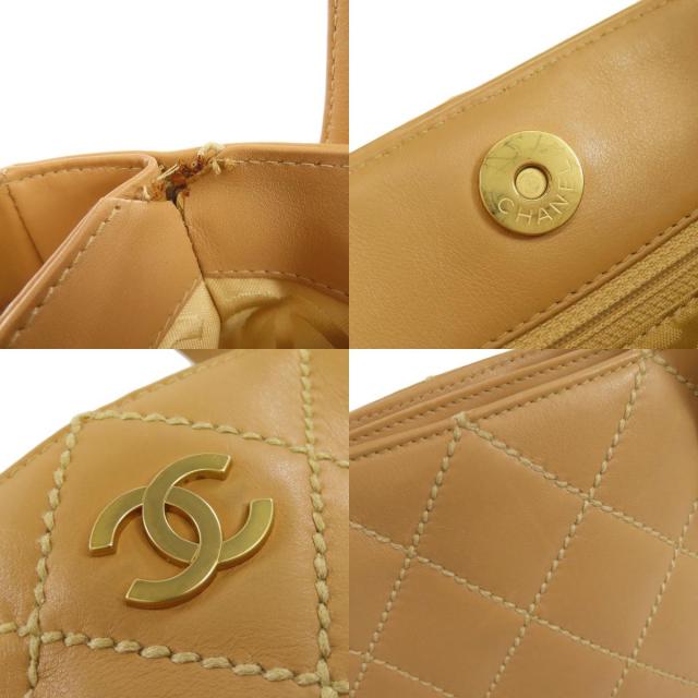 CHANEL シャネル A18126 ワイルドステッチ ゴールド金具 ハンドバッグ