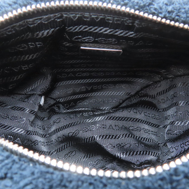 PRADA プラダ 1BH190 トライアングル ショルダーバッグ ボア