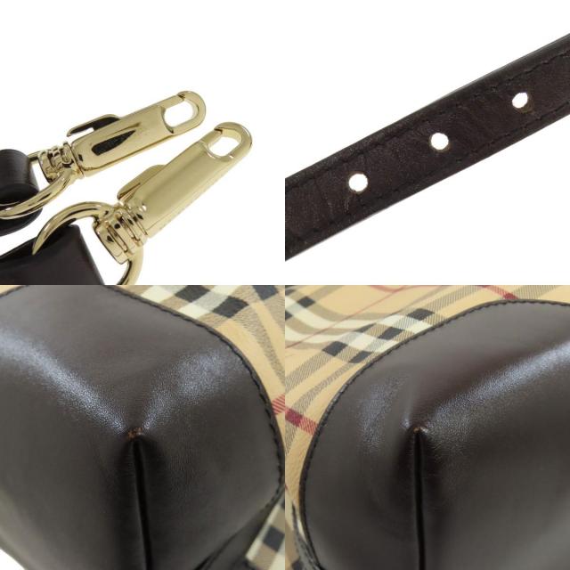 バーバリー　ハンドバッグ　ショルダーバッグ　2WAY　レザー　ノバチェック　黒 BURBERRY】バーバリー ショルダーバッグ ノバチェック