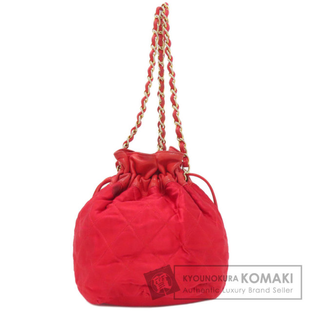 シャネル ショルダーバッグ 巾着ショルダー マトラッセ ゴールド金具