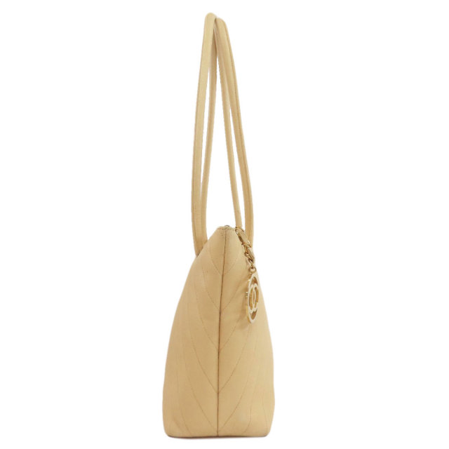 CHANEL シャネル Vステッチ トートバッグ グレインド カーフスキン