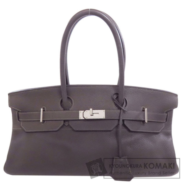 Hermes ショルダーバーキン42 ベージュ シルバー金具 大胆なほどコンパクトなフォルムに生まれ変わった新たなバーキン