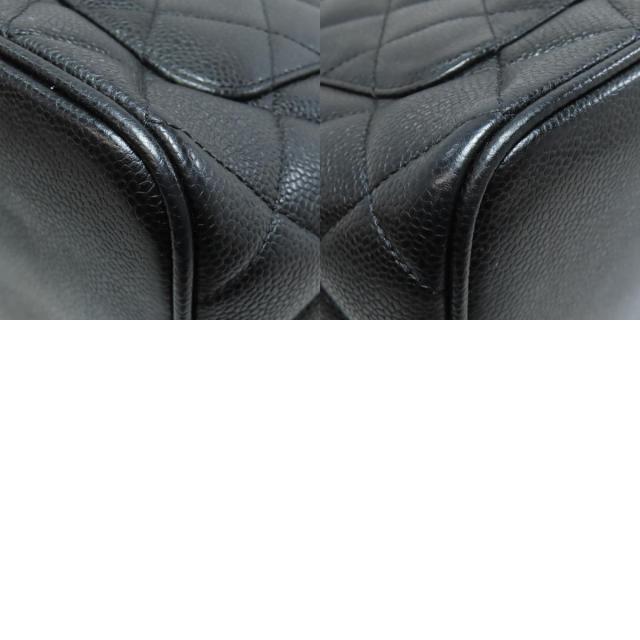 美品 CHANEL【復刻トート】シルバー金具 シャネル 復刻トート ブラック キャビアスキン シルバー金具 A01804 6